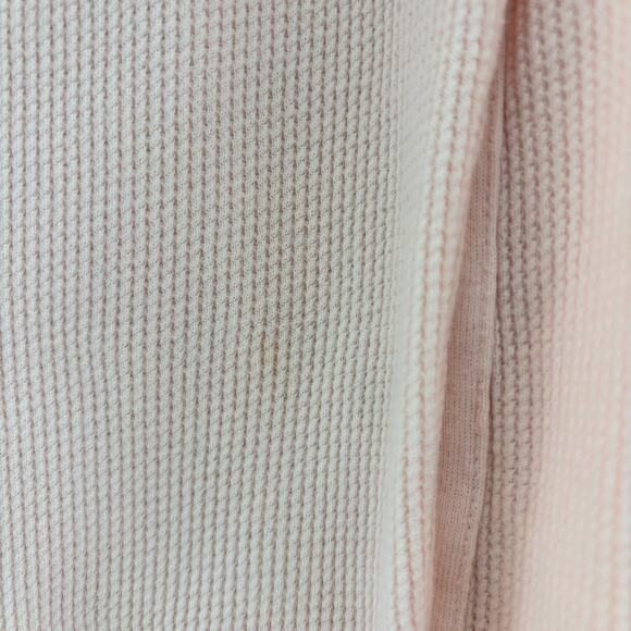 Y2K Old Navy Pink Waffle Knit Thermal Sweater Womens Size Large - Picture 6 of 6